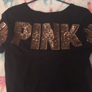 Vs pink sequin shirt